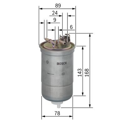 Bränslefilter Bosch 0 450 906 274 BOSCH Bränslefilter Bosch 0 450 906 274 BOSCH
