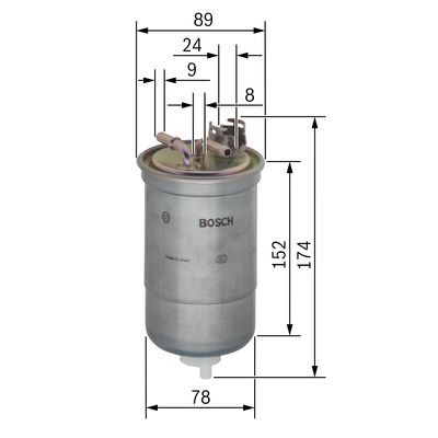 Bränslefilter Bosch 0 450 906 322 BOSCH