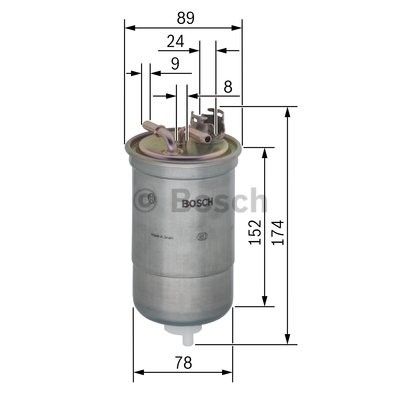 Bränslefilter Bosch 0 450 906 322 BOSCH