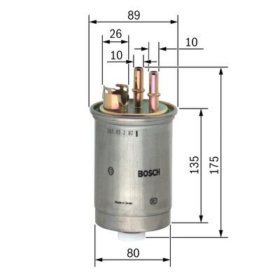 Bränslefilter Bosch 0 450 906 357 BOSCH