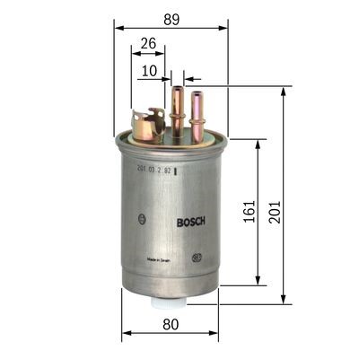 Bränslefilter Bosch 0 450 906 376 BOSCH