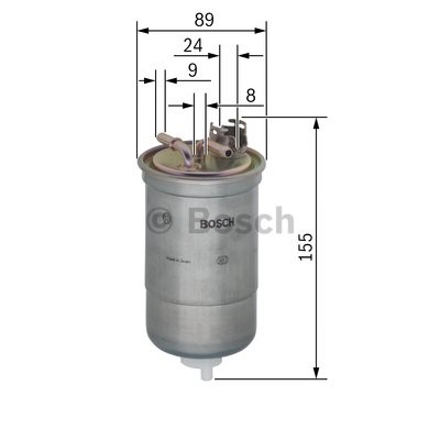 Bränslefilter Bosch 0 450 906 409 BOSCH