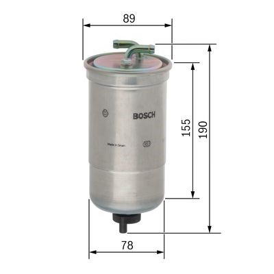 Bränslefilter Bosch 0 450 906 442 BOSCH