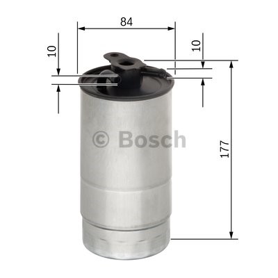 Bränslefilter Bosch 0 450 906 451 BOSCH