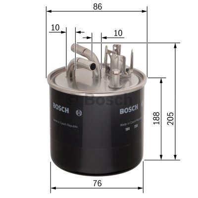 Bränslefilter Bosch 0 450 906 459 BOSCH
