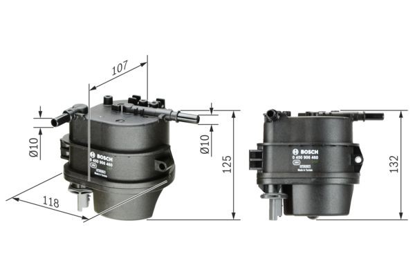 Bränslefilter Bosch 0 450 906 460 BOSCH