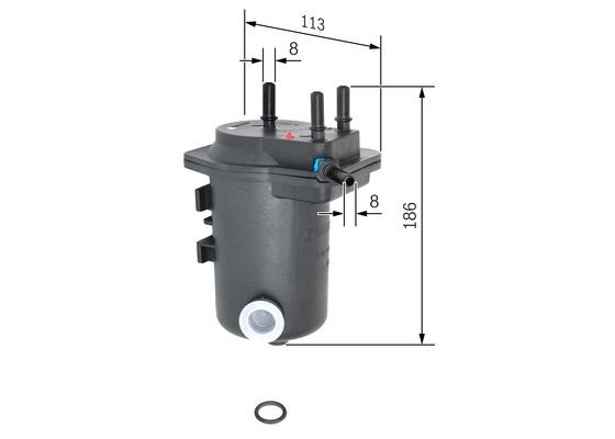 Bränslefilter Bosch 0 450 907 008 BOSCH