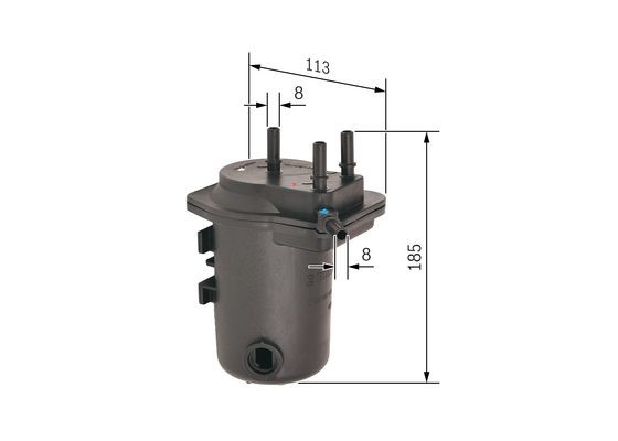 Bränslefilter Bosch 0 450 907 011 BOSCH