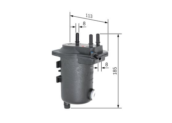 Bränslefilter Bosch 0 450 907 014 BOSCH