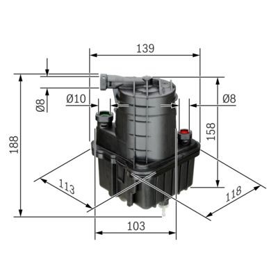 Bränslefilter Bosch 0 450 907 015 BOSCH