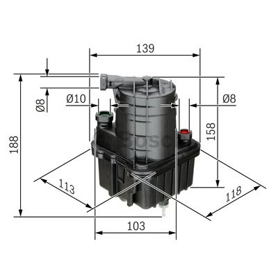 Bränslefilter Bosch 0 450 907 015 BOSCH