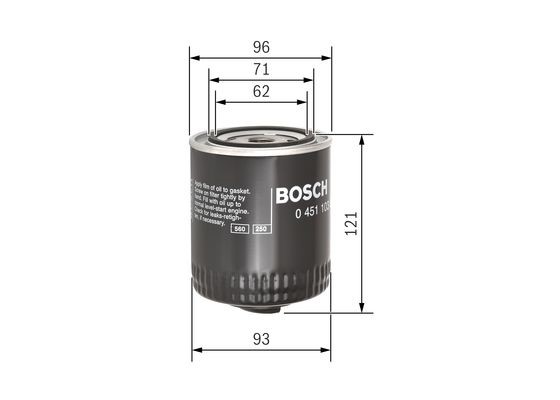 Oljefilter Bosch 0 451 103 028 BOSCH