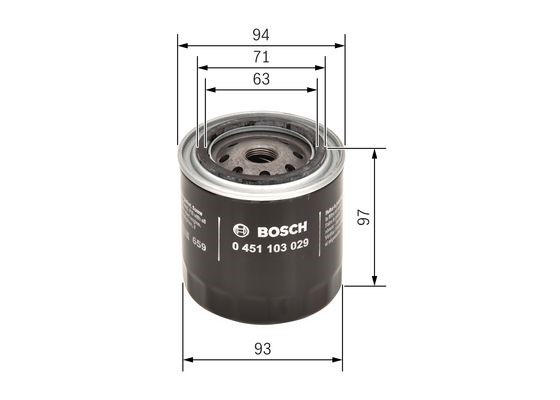Oljefilter Bosch 0 451 103 029 BOSCH