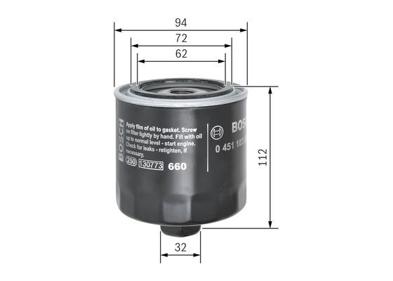 Oljefilter BOSCH