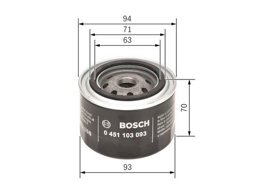 Oljefilter Bosch 0 451 103 093 BOSCH