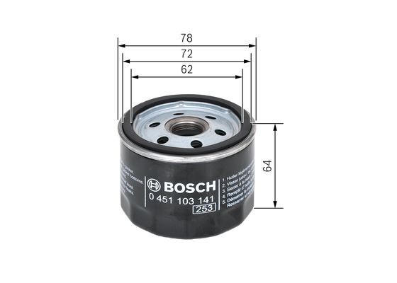 Oljefilter BOSCH