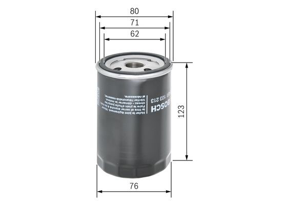 Oljefilter BOSCH
