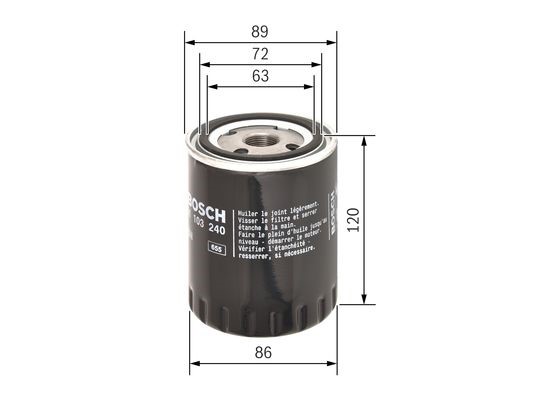 Oljefilter Bosch 0 451 103 240 BOSCH