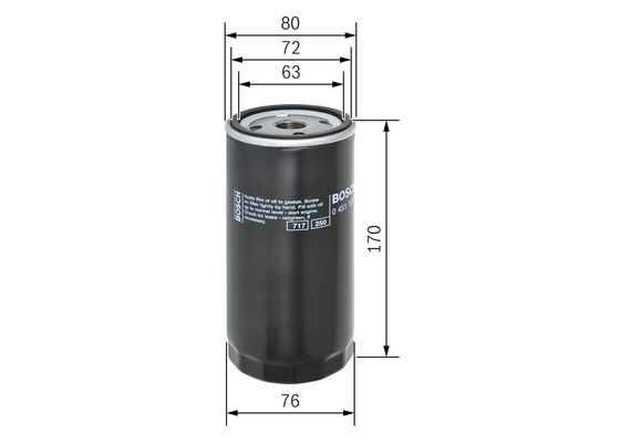Oljefilter Bosch 0 451 103 249 BOSCH