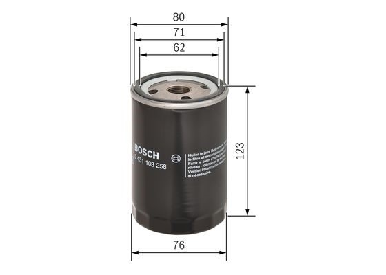 Oljefilter BOSCH