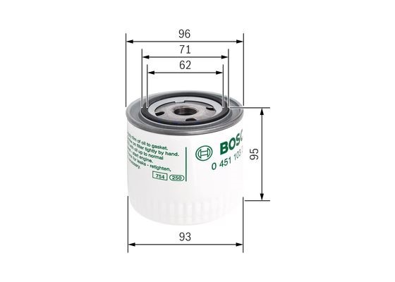 Oljefilter Bosch 0 451 103 260 BOSCH