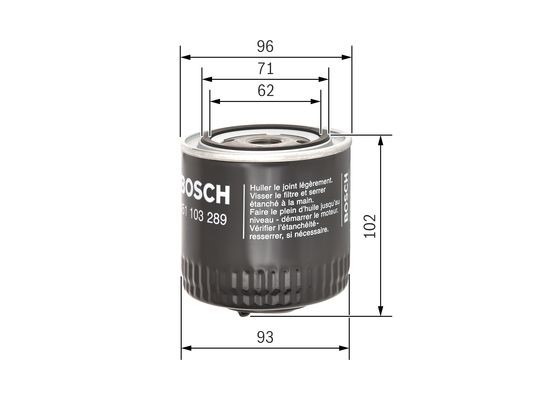 Oljefilter BOSCH