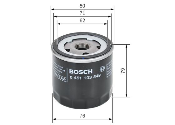 Oljefilter Bosch 0 451 103 349 BOSCH
