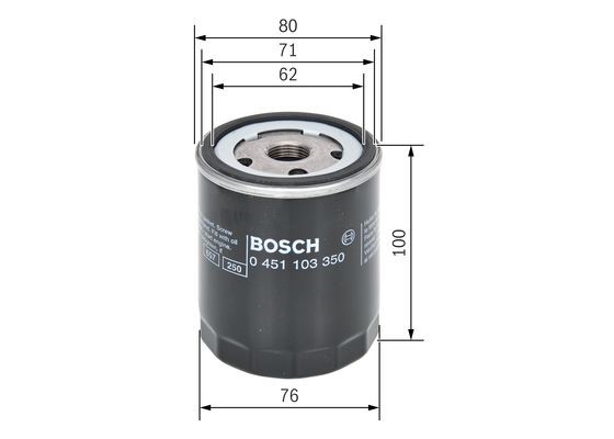 Oljefilter Bosch 0 451 103 350 BOSCH