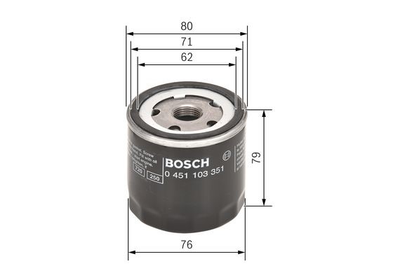 Oljefilter Bosch 0 451 103 351 BOSCH