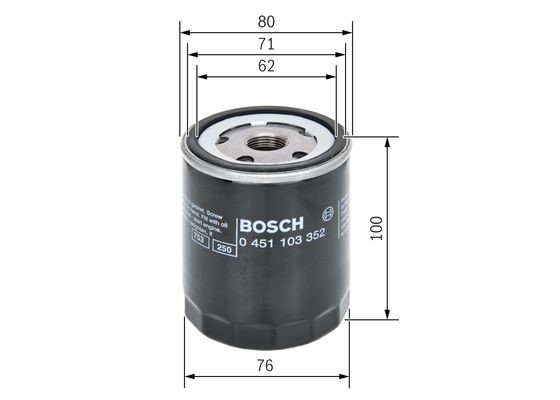 Oljefilter Bosch 0 451 103 352 BOSCH