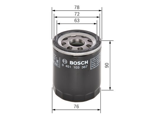 Oljefilter Bosch 0 451 103 367 BOSCH