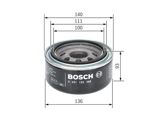 Oljefilter Bosch 0 451 103 368 BOSCH