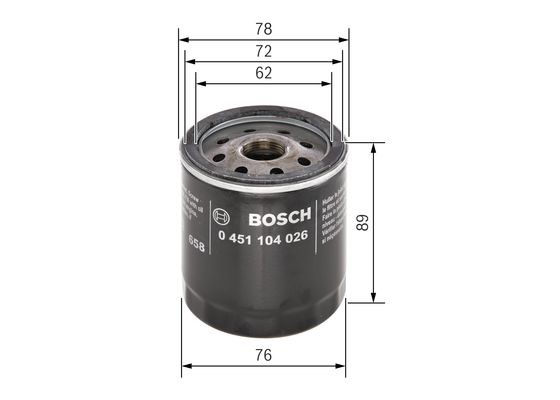 Oljefilter Bosch 0 451 104 026 BOSCH