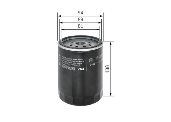 Oljefilter BOSCH