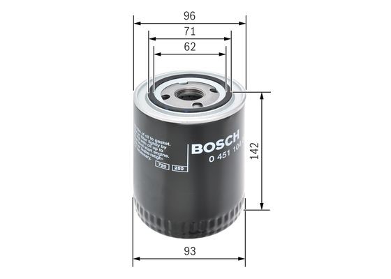 Oljefilter Bosch 0 451 104 066 BOSCH