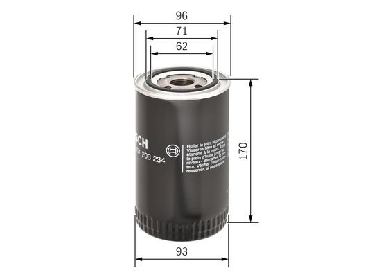 Oljefilter BOSCH Oljefilter BOSCH