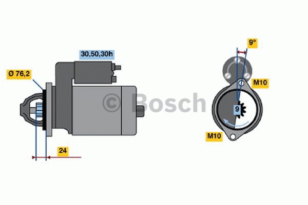 Startmotor 12V Bosch 0 986 016 920 BOSCH
