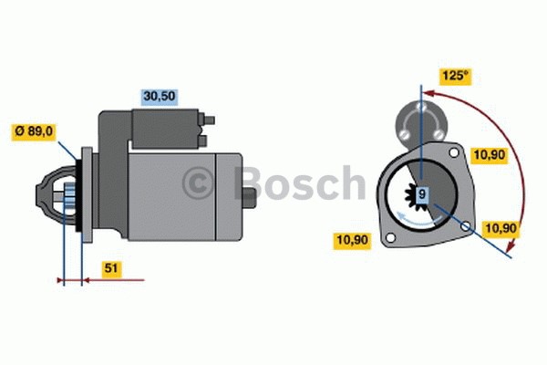 Startmotor 24V Bosch 0 986 017 240 BOSCH
