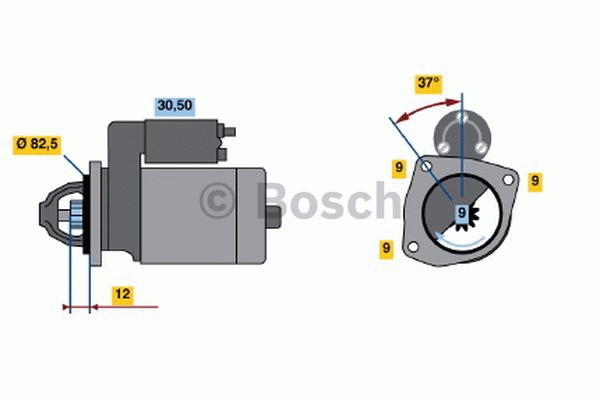 Startmotor 12V Bosch 0 986 018 900 BOSCH