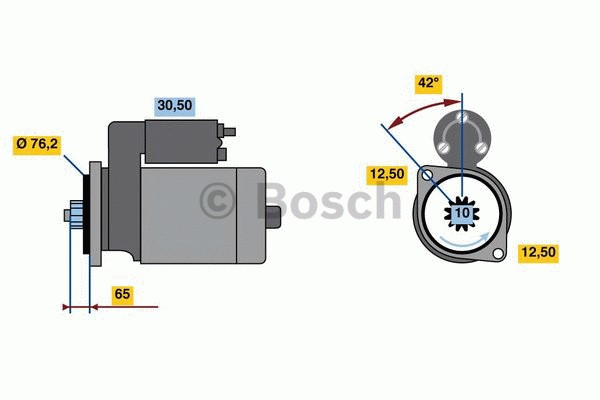 Startmotor 12V Bosch 0 986 020 260 BOSCH