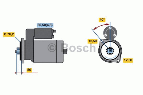 Startmotor 12V Bosch 0 986 020 290 BOSCH