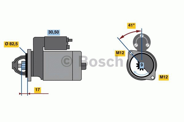 Startmotor 12V Bosch 0 986 021 210 BOSCH