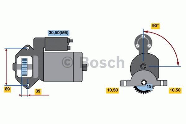 Startmotor 12V Bosch 0 986 021 351 BOSCH