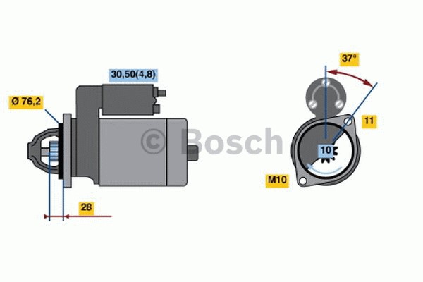 Startmotor 12V Bosch 0 986 022 450 BOSCH