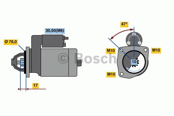 Startmotor BOSCH