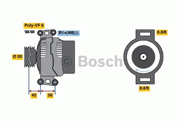 Generator 14V 90A Bosch 0 986 042 530 BOSCH