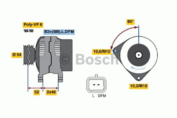 Generator 14V 150A Bosch 0 986 046 240 BOSCH