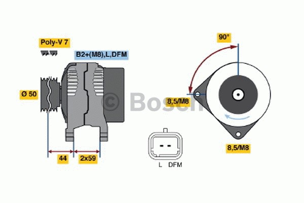 Generator 14V 150A Bosch 0 986 046 260 BOSCH