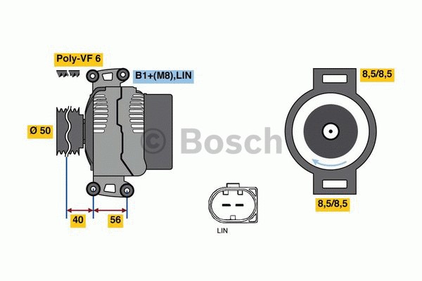 Generator 14V 120A Bosch 0 986 049 010 BOSCH