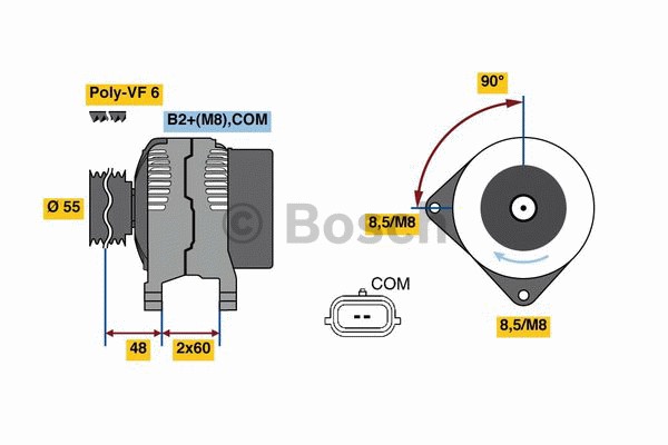 Generator 14V 150A Bosch 0 986 080 410 BOSCH